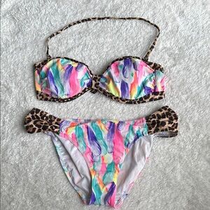 Multicolored Bikini Set
